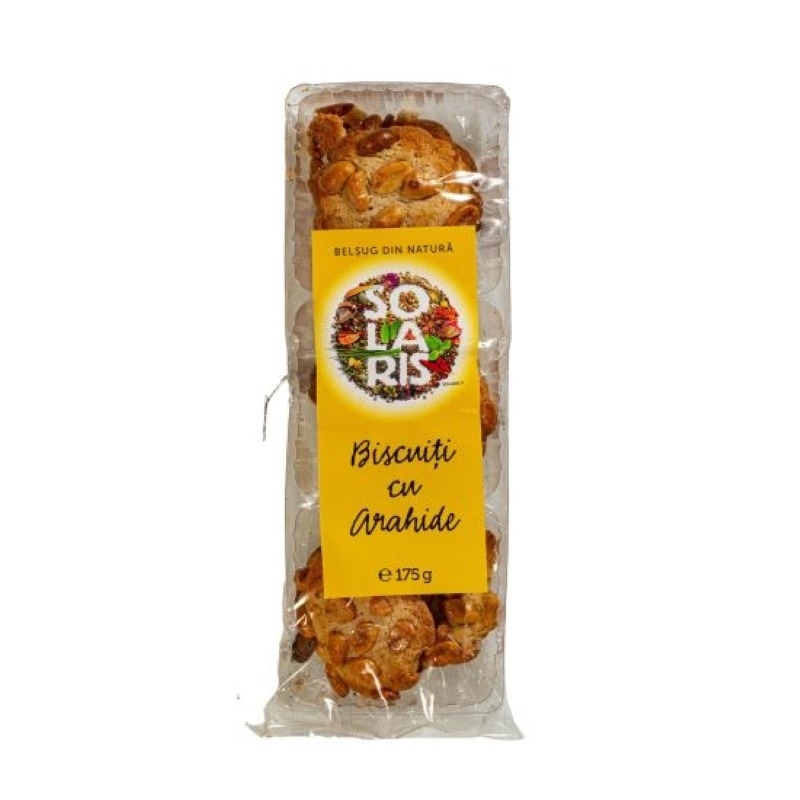 Biscuiti cu arahide, 175 g, Solaris