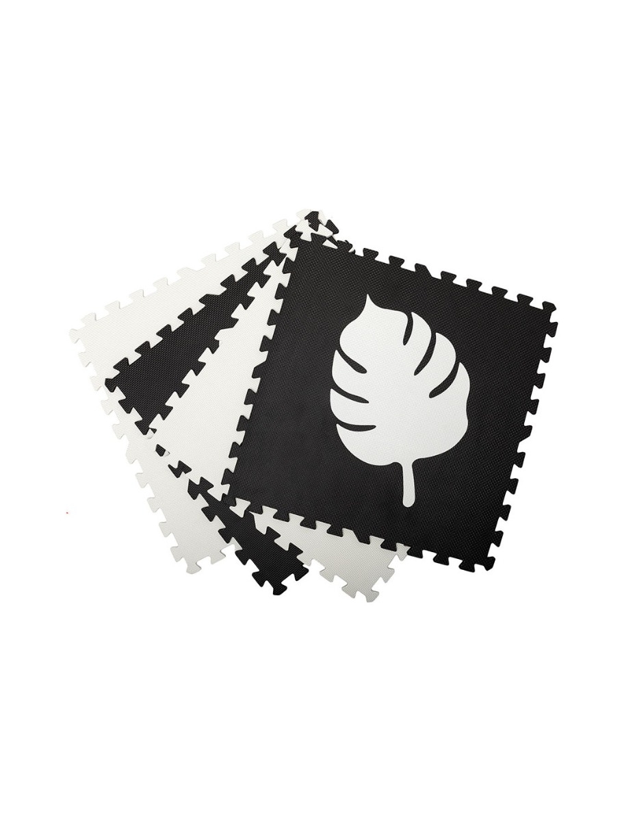 Covoras de joaca puzzle 120x120 cm Momi, Feli - Black
