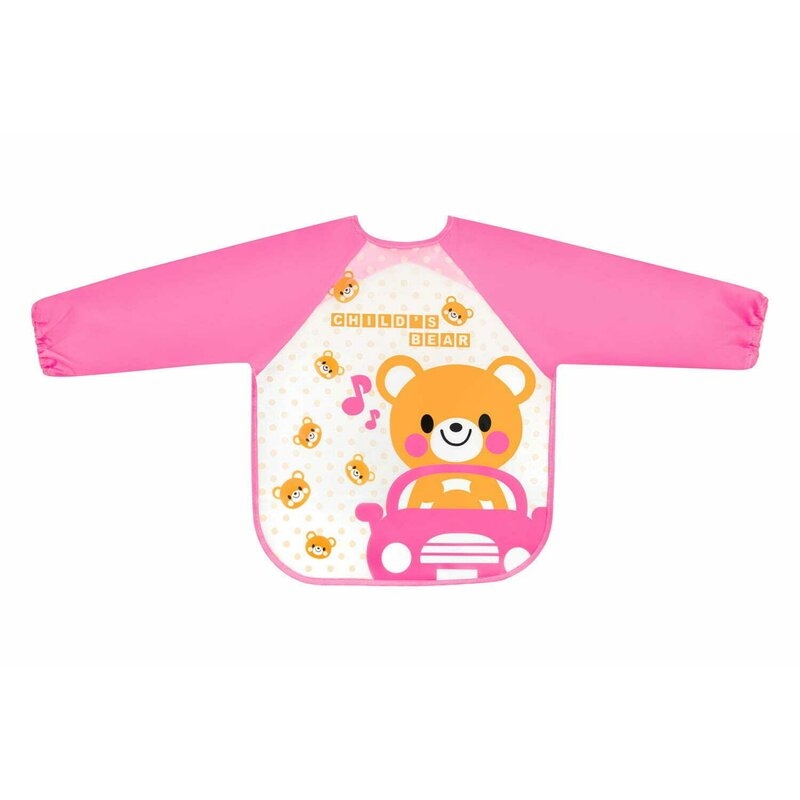 Bocioland - Baveta impermeabila, Cu maneci lungi, Bear