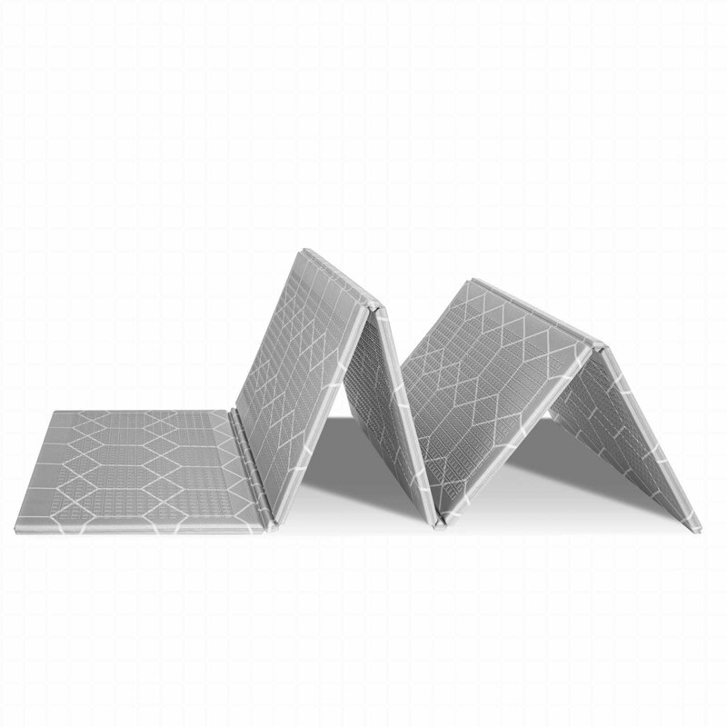 Bocioland - Covoras de joaca Honeycomb, Pliabil, Protectie impotriva loviturilor, Dimensiune mare, 200 x 150 cm, Cu Imprimeu pe ambele parti, Potrivit pentru utlizare atat in interior, cat si in exterior