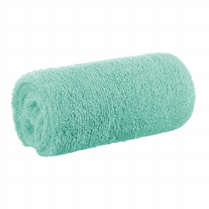 Bocioland - Paturica pufoasa pentru copii, Din fleece, 80 x 100 cm, Mint