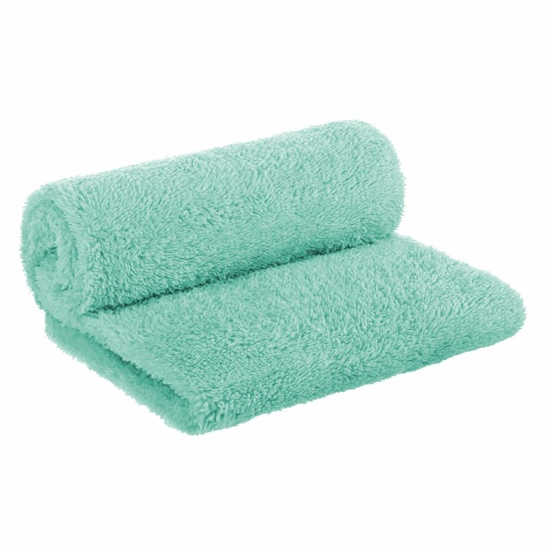 Bocioland - Paturica pufoasa pentru copii, Din fleece, 80 x 100 cm, Mint