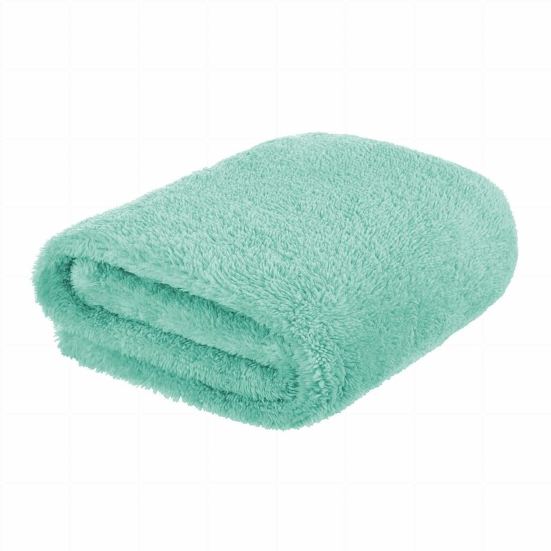 Bocioland - Paturica pufoasa pentru copii, Din fleece, 80 x 100 cm, Mint