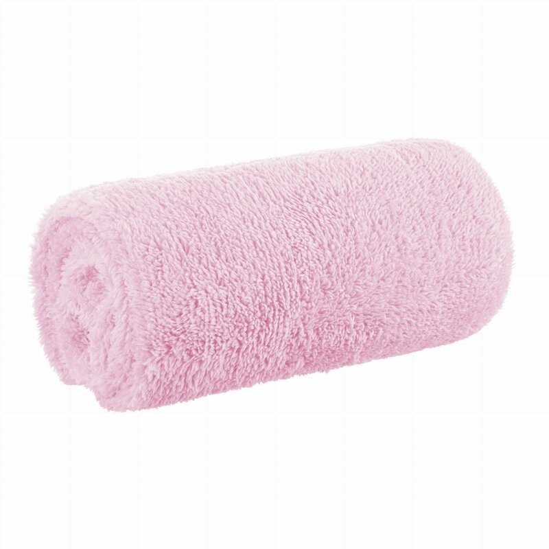 Bocioland - Paturica pufoasa pentru copii, Din fleece, 80 x 100 cm, Pink