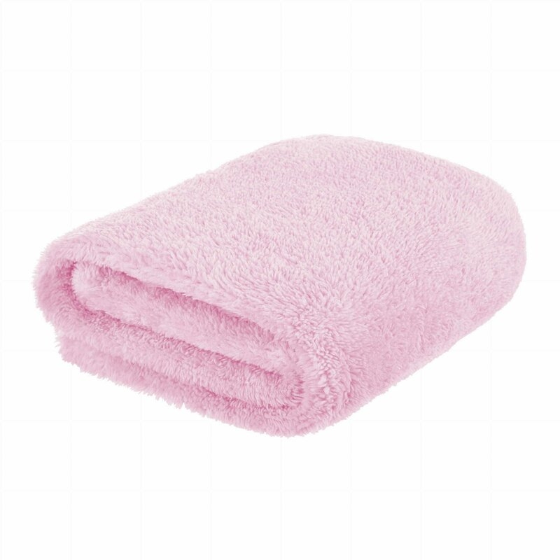 Bocioland - Paturica pufoasa pentru copii, Din fleece, 80 x 100 cm, Pink