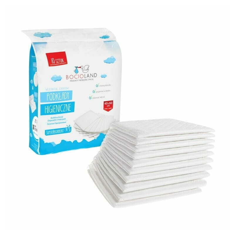 Bocioland - Set aleze impermeabile de unica folosinta, 10 bucati, 40x60 cm