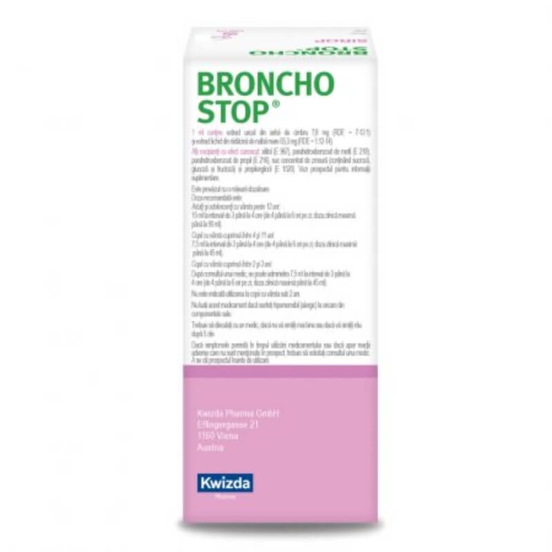 Bronchostop sirop, 200 ml, Kwizda Pharma