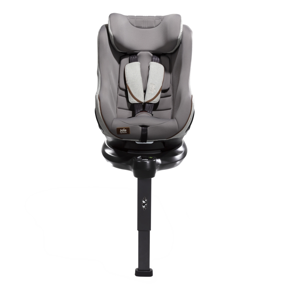 Set scaun auto rotativ i-Size Joie i-Harbour Signature Oyster, 40-105 cm + Baza i-Size i-Base Encore, testat ADAC si certificat R129, Joie