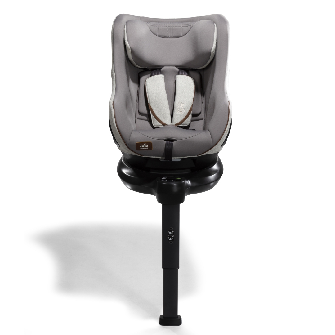Set scaun auto rotativ i-Size Joie i-Harbour Signature Oyster, 40-105 cm + Baza i-Size i-Base Encore, testat ADAC si certificat R129, Joie