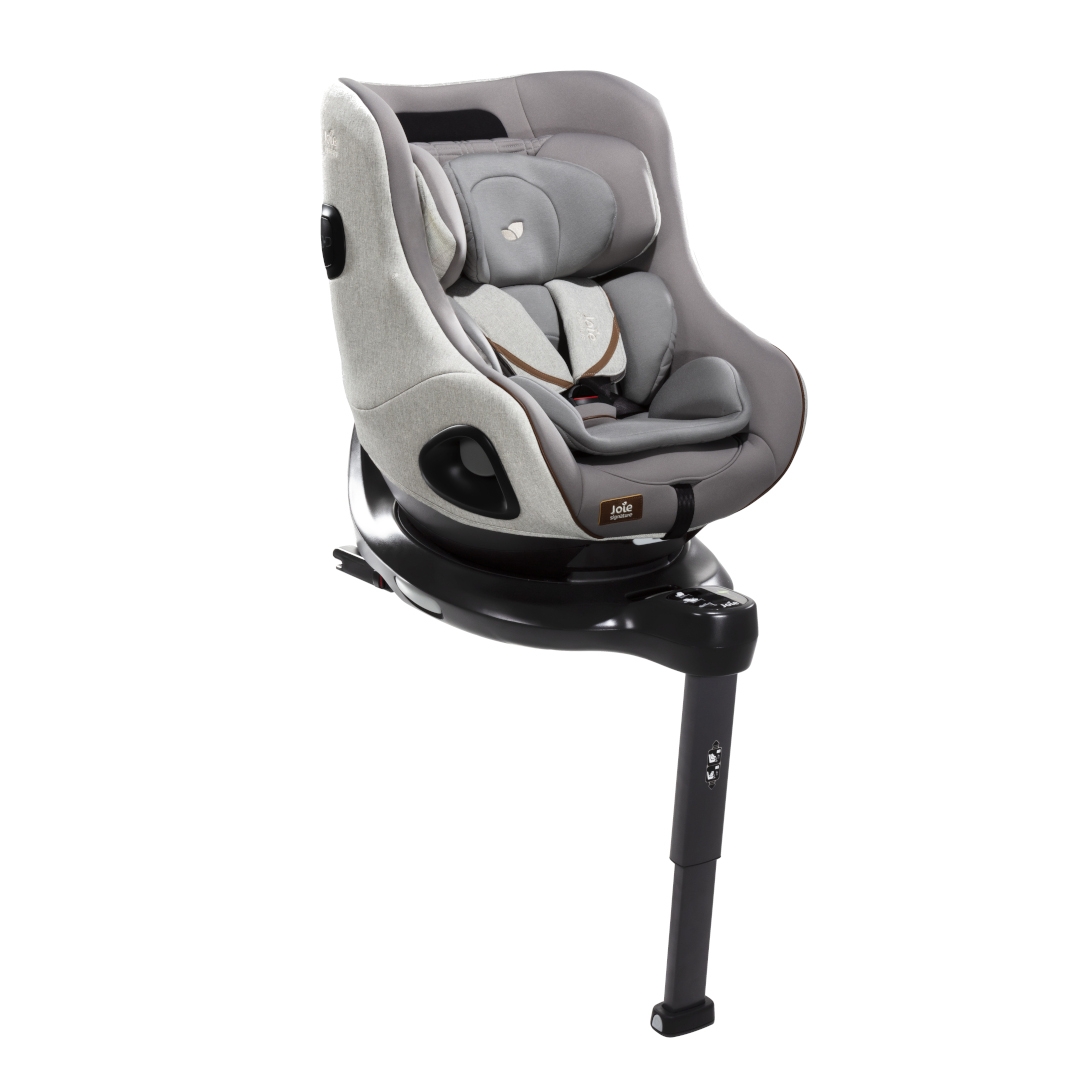 Set scaun auto rotativ i-Size Joie i-Harbour Signature Oyster, 40-105 cm + Baza i-Size i-Base Encore, testat ADAC si certificat R129, Joie