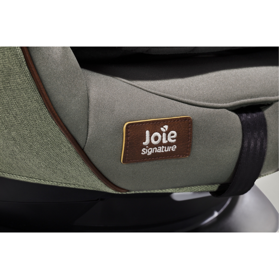 Set scaun auto rotativ i-Size Joie i-Harbour Signature Pine, 40-105 cm + Baza i-Size i-Base Encore, testat ADAC si certificat R129, Joie