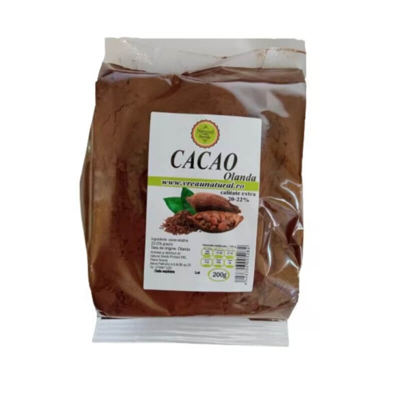 Cacao alcalina 20-22%, 200 g, Natural Seeds