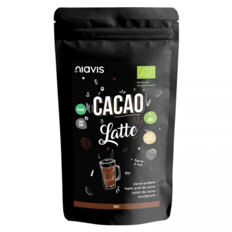 Cacao Latte pulbere ecologica, 150 g, Niavis