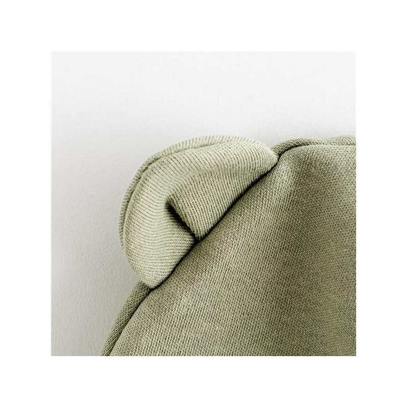 Caciulita nou nascut, Cu urechi, Marime 56, Din bumbac 100%, New Baby, Green