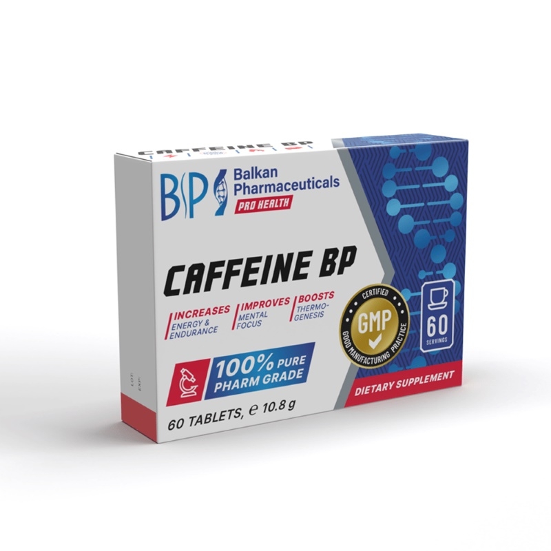 Caffeine BP, 60 tablete, Balkan Pharmaceuticals