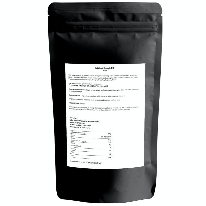 Caju ecologic, 125 g, Niavis