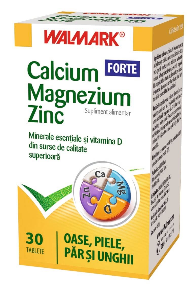 Calcium Magneziu Zinc Forte, 30 tablete, Walmark