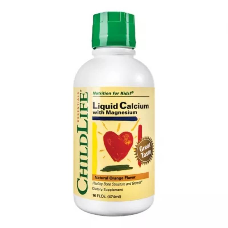 Calcium with Magnesium pentru copii Childlife Essentials, 474ml, Secom