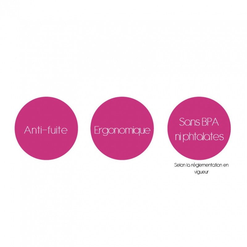 Cana anti-curgere cu capac si manere Powder pink