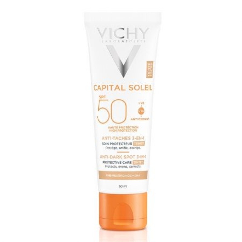 Capital Soleil crema colorata anti pete pigmentare SPF 50+, 50ml, Vichy