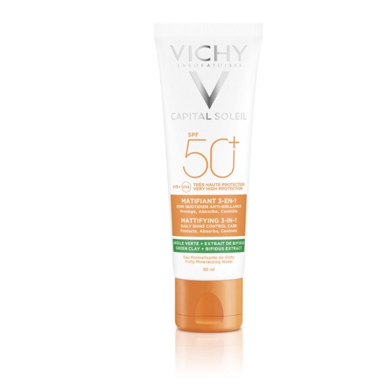Capital Soleil crema matifianta 3 in 1 SPF 50+, 50ml, Vichy