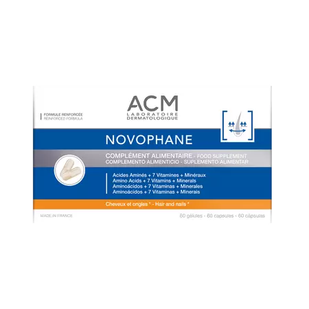 Capsule pentru par si unghii Novophane, 60 capsule, Acm