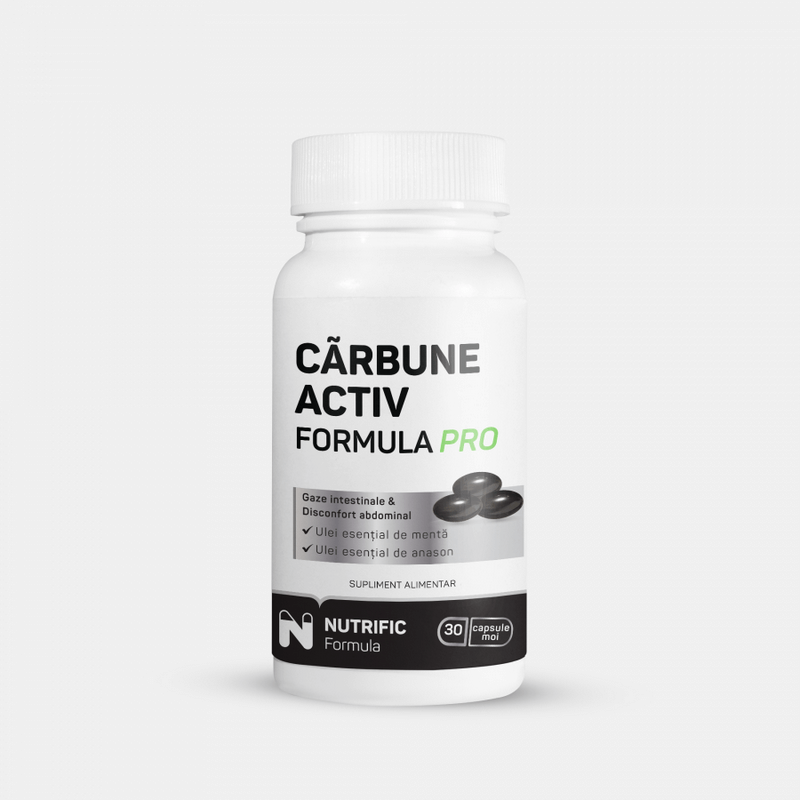Carbune medicinal Formula Pro, 30 capsule moi, Nutrific