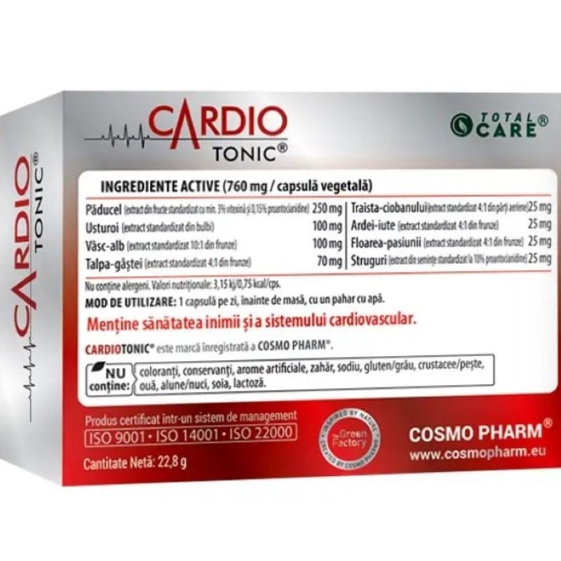 Cardio Tonic, 30 capsule, Cosmo Pharm