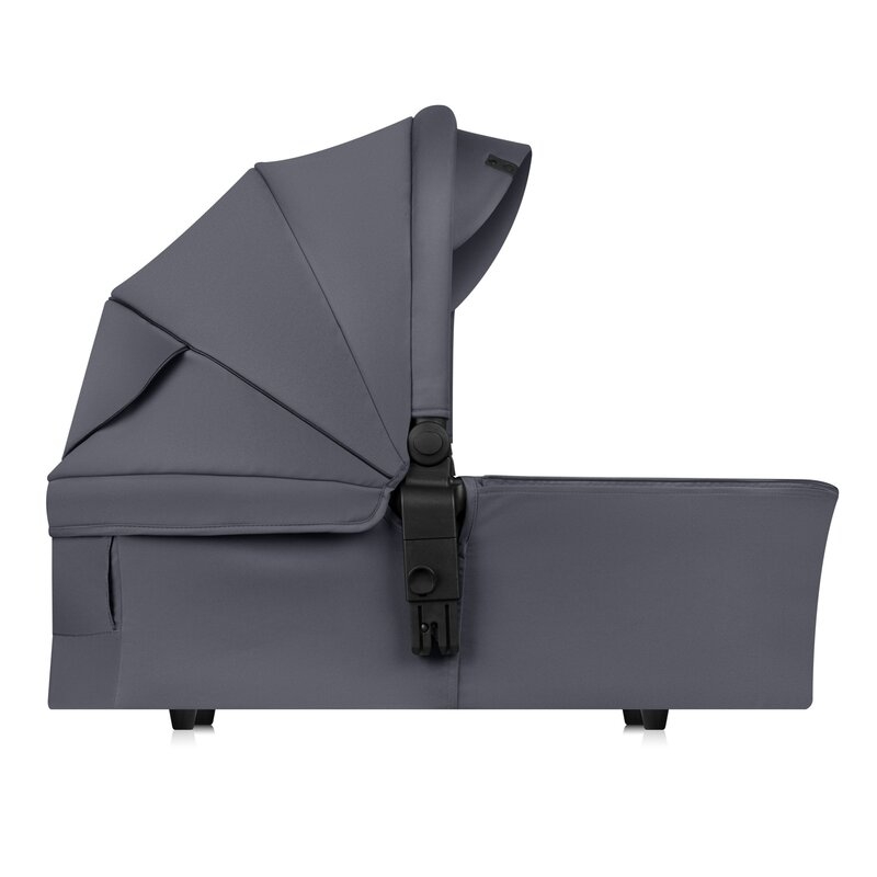 Carucior 2 in 1, Lionelo, Amber Plus, Cadru aluminiu, Cu landou intarit si salteluta moale, Reversibil, Maner ajustabil, Cu accesorii, Cu ventilatie panoramica 3D, Pana la 22 kg, EN1888-1, EN1888-2, EN1466, Gri inchis