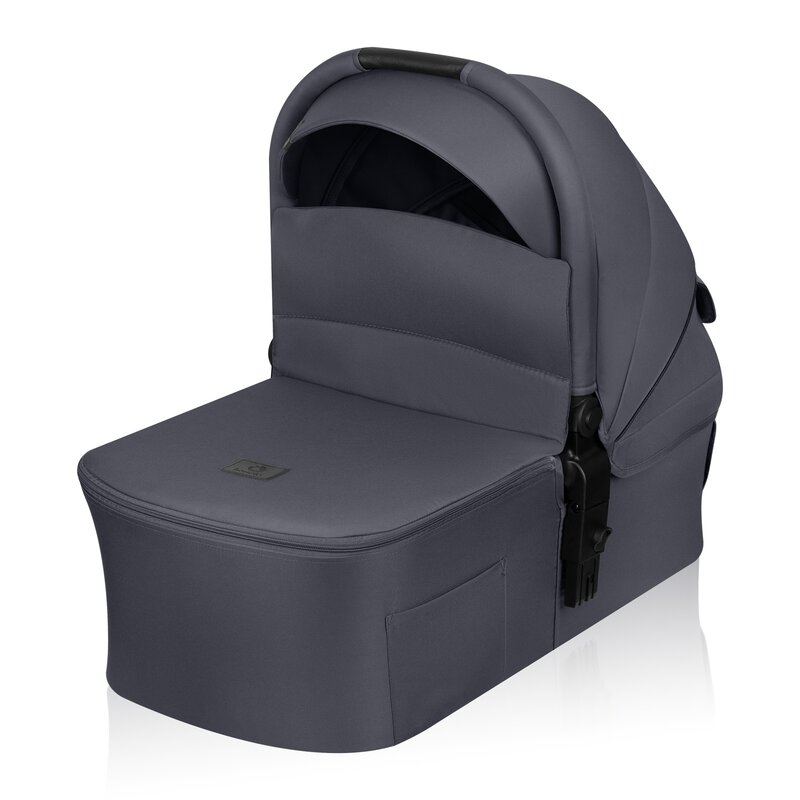 Carucior 2 in 1, Lionelo, Amber Plus, Cadru aluminiu, Cu landou intarit si salteluta moale, Reversibil, Maner ajustabil, Cu accesorii, Cu ventilatie panoramica 3D, Pana la 22 kg, EN1888-1, EN1888-2, EN1466, Gri inchis