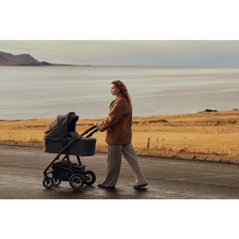 Carucior 2 in 1, Lionelo, Amber Plus, Cadru aluminiu, Cu landou intarit si salteluta moale, Reversibil, Maner ajustabil, Cu accesorii, Cu ventilatie panoramica 3D, Pana la 22 kg, EN1888-1, EN1888-2, EN1466, Verde