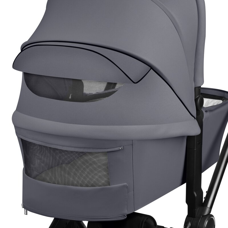 Carucior 2 in 1, Lionelo, Mika Plus, Cadru din aluminiu, Cu landou intarit si salteluta moale, Reversibil, Cu sistem de ventilatie 3D, Cu accesorii, Pana la 22 kg, Conform cu EN1888-1 EN1888-2, EN1466, Gri