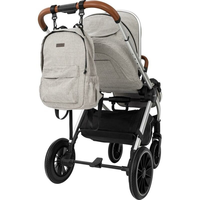 Carucior 3 in 1, FreeON, Joy, Reversibil, Cu cadru din aluminiu, Scoica auto, Husa picioare, Geanta mamici si accesorii, Conform cu standardele europene de securitate R129, Gri