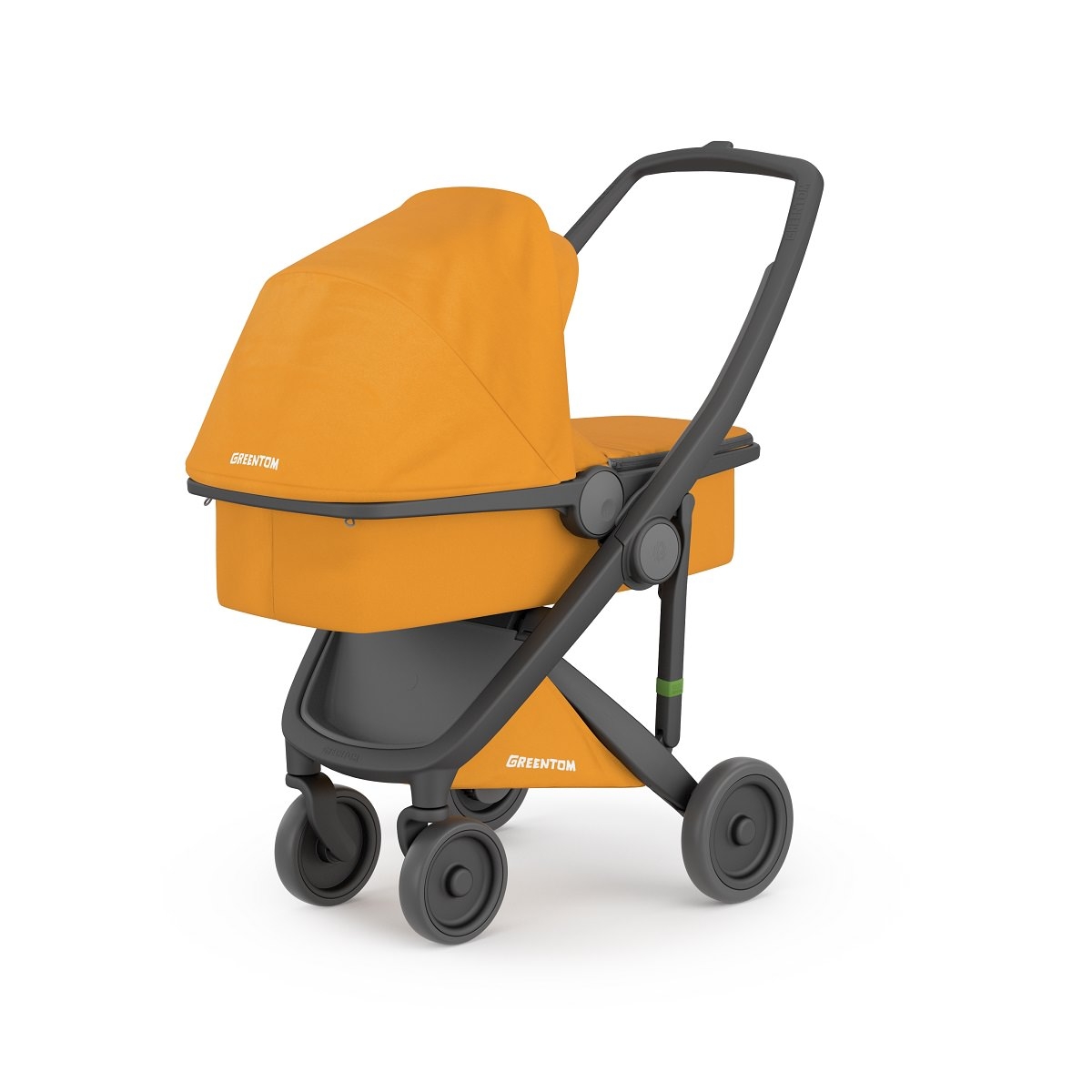 Carucior 2 In 1, Greentom, 100% Ecologic, Black Sunflower