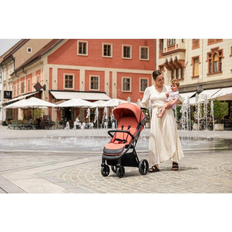 Carucior sport, FreeON, Dynamic Pliabil automat, De la nastere pana la 22 kg, Cu spatar reglabil in 3 pozitii, Green