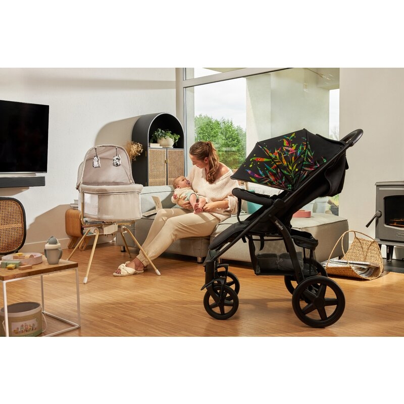 Carucior sport, Lionelo, Annet Plus, De la nastere, Cu accesorii si capotina XXL reglabila, 0 - 22 Kg, Conform cu standardele europene de securitate EN1888-1 si EN1888-2, Bej