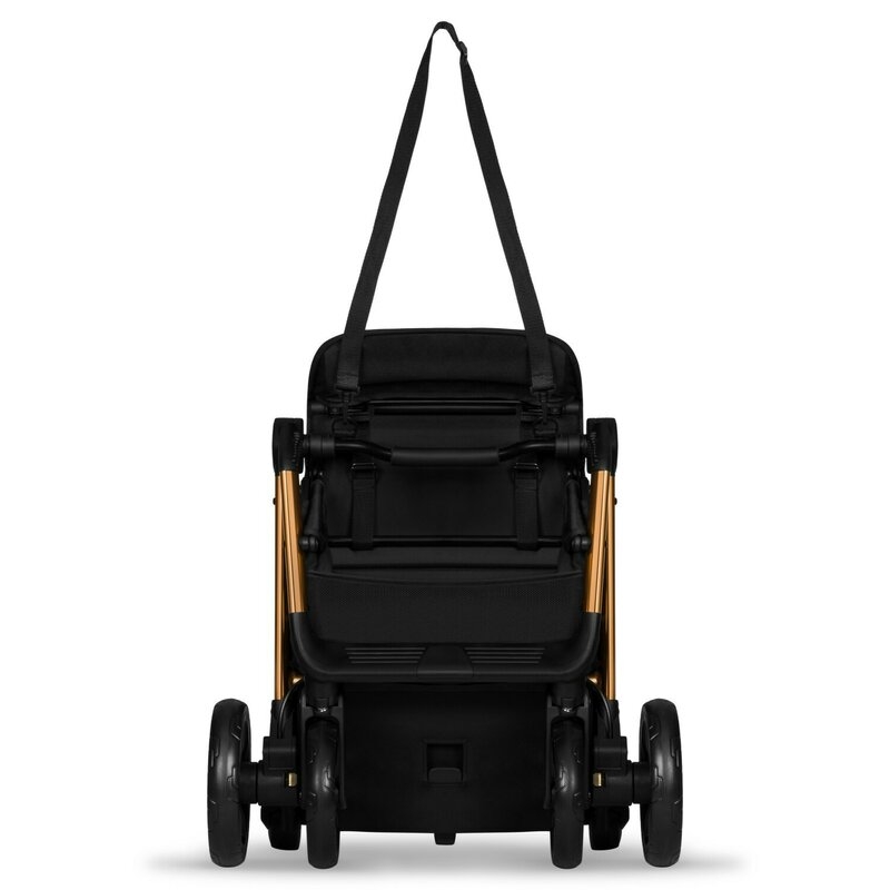 Carucior sport, Lionelo, Cloe, Cu accesorii, Cadru din aluminiu, Pana la 22 kg, Usor, Pliere compacta pentru avion, cu o singura mana, Ideal pentru toate tipurile de suprafete, 6 luni+, Black Onyx