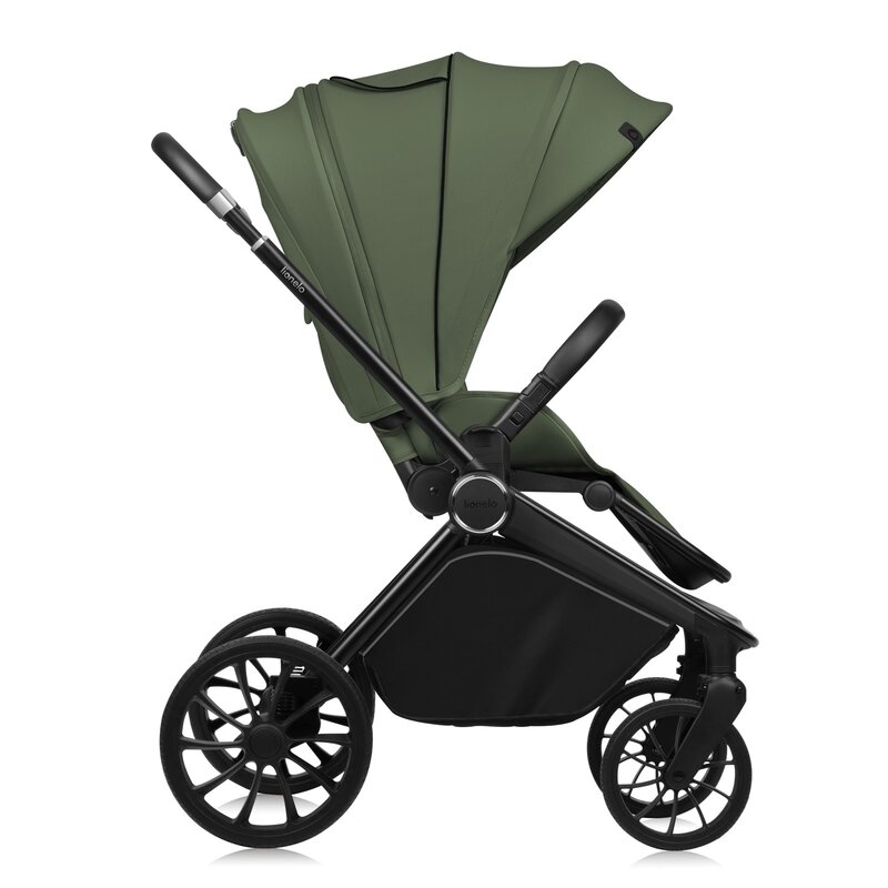 Carucior sport, Lionelo, Mika Plus, Cadru din aluminiu, Cu maner reversibil, Copertina XXL, Spatar reglabil in 3 pozitii, Cu accesorii, Pana la 22 kg, 6-48 luni; EN1888-1, EN1888-2 EN1466, Verde
