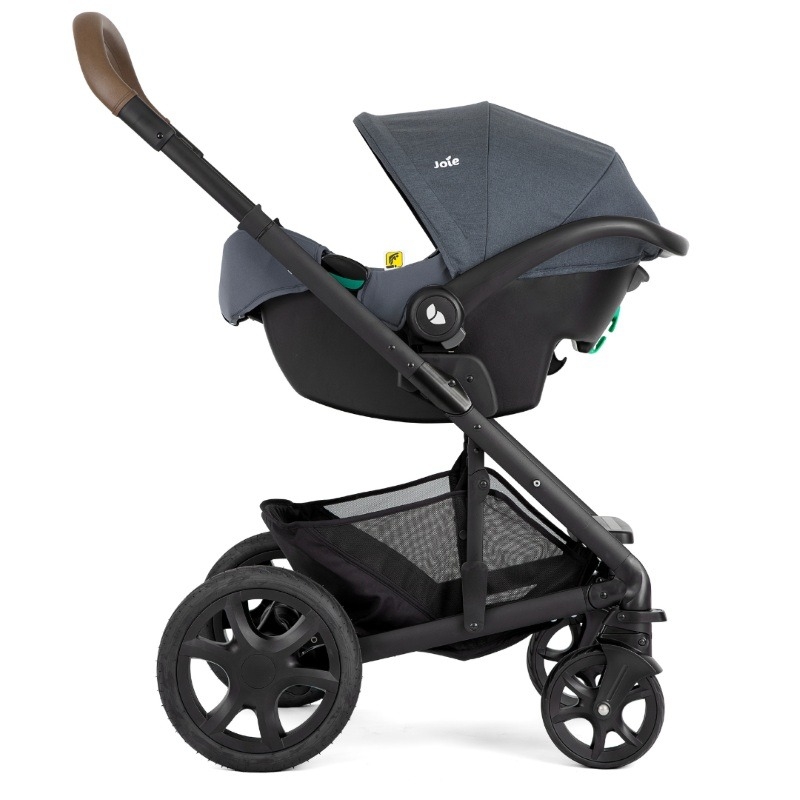Carucior pentru copii multifunctional 3 in 1 Chrome Dlx Moonlight (Carucior Chrome DLX + Landou Moonlight + Scoica i-Snug Moonlight), Joie