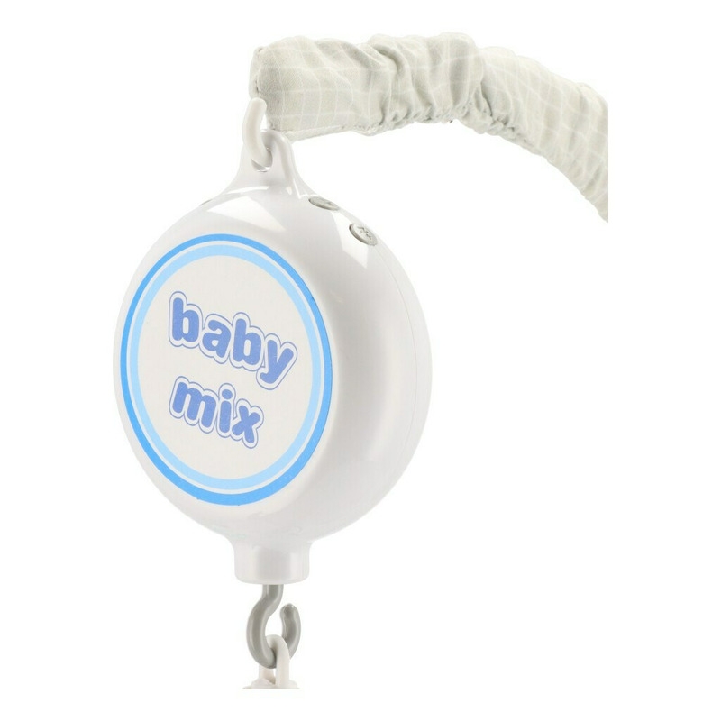 Carusel muzical pentru patut, Cu 5 jucarii din plus, Bears and rabbits, Baby Mix