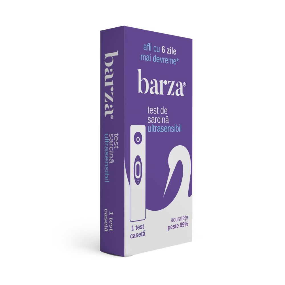 Barza - Test de sarcina caseta ultrasensibil + Servetele intime cadou
