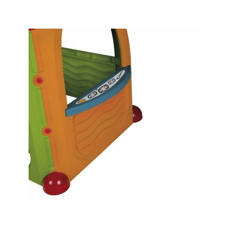 Paradiso Toys - Casuta de joaca pentru copii Cocoon Playhouse din plastic cu 3 autocolante supermarket bucatarie si atelier