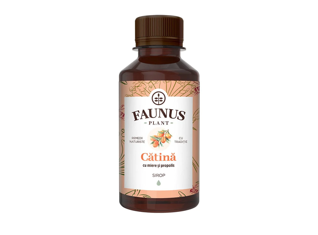Faunus Plant - Sirop catina, miere si propolis 200 ml