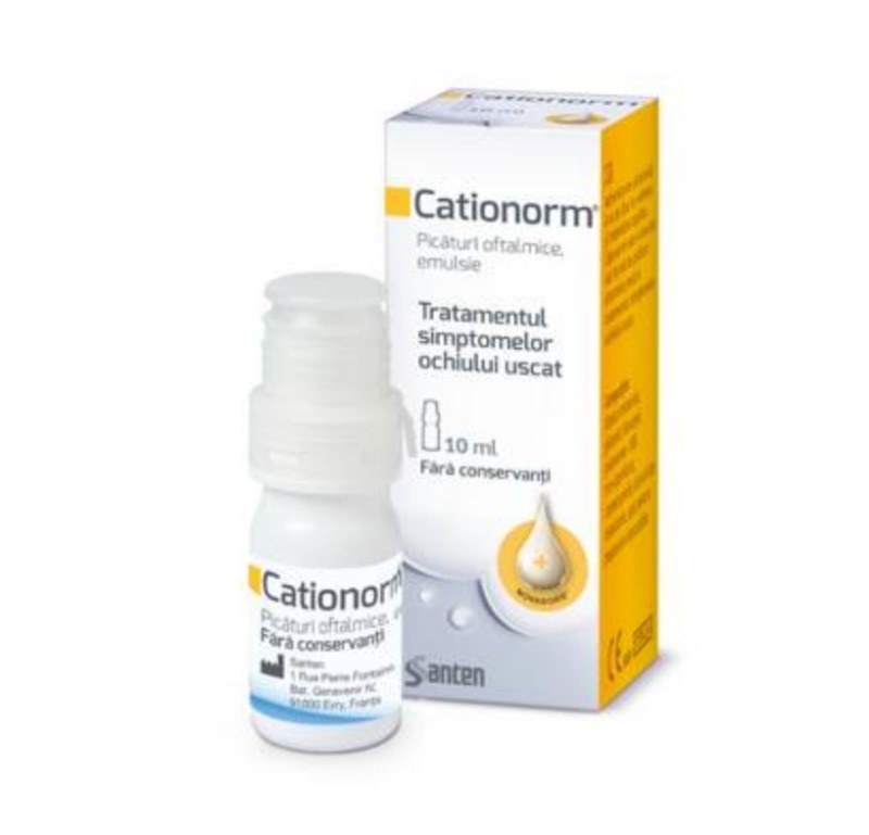 Picaturi oftalmice Cationorm, 10 ml, Santen