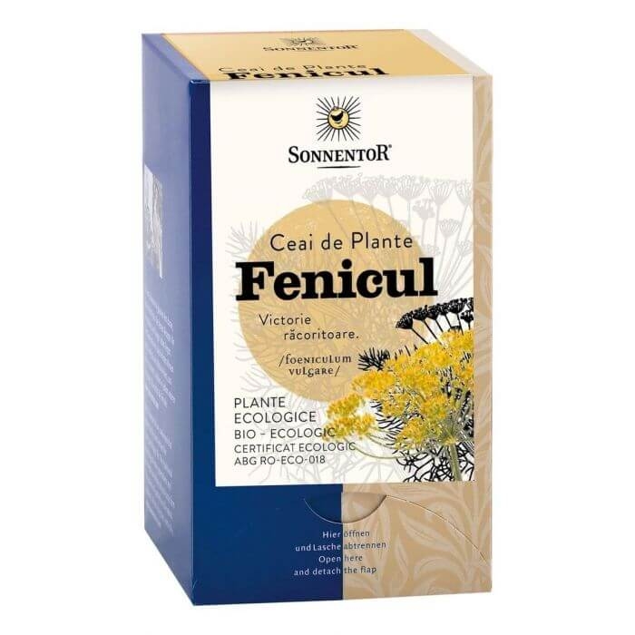 Ceai de fenicul eco, 18 plicuri, Sonnentor