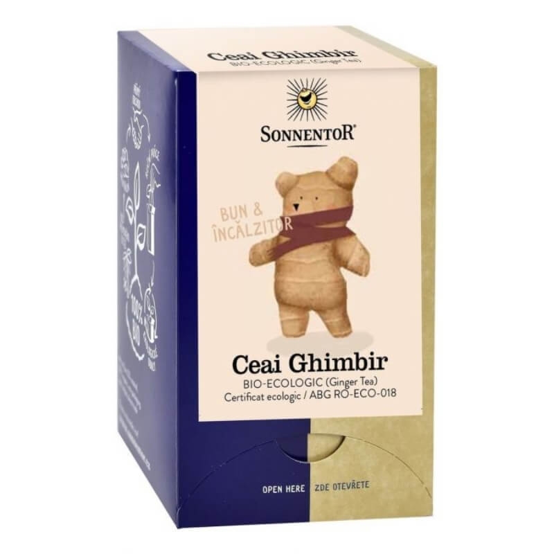 Ceai de ghimbir eco, 18 plicuri, Sonnentor