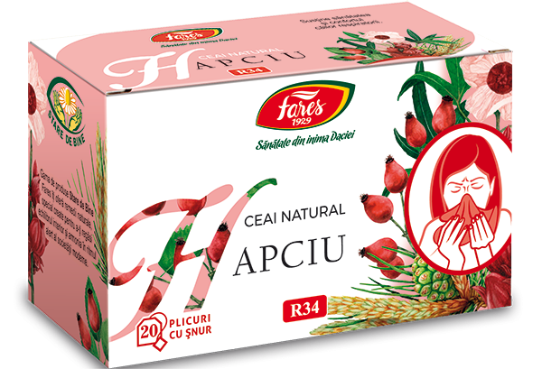 Hapciu ceai 20plicuri cu snur, Fares
