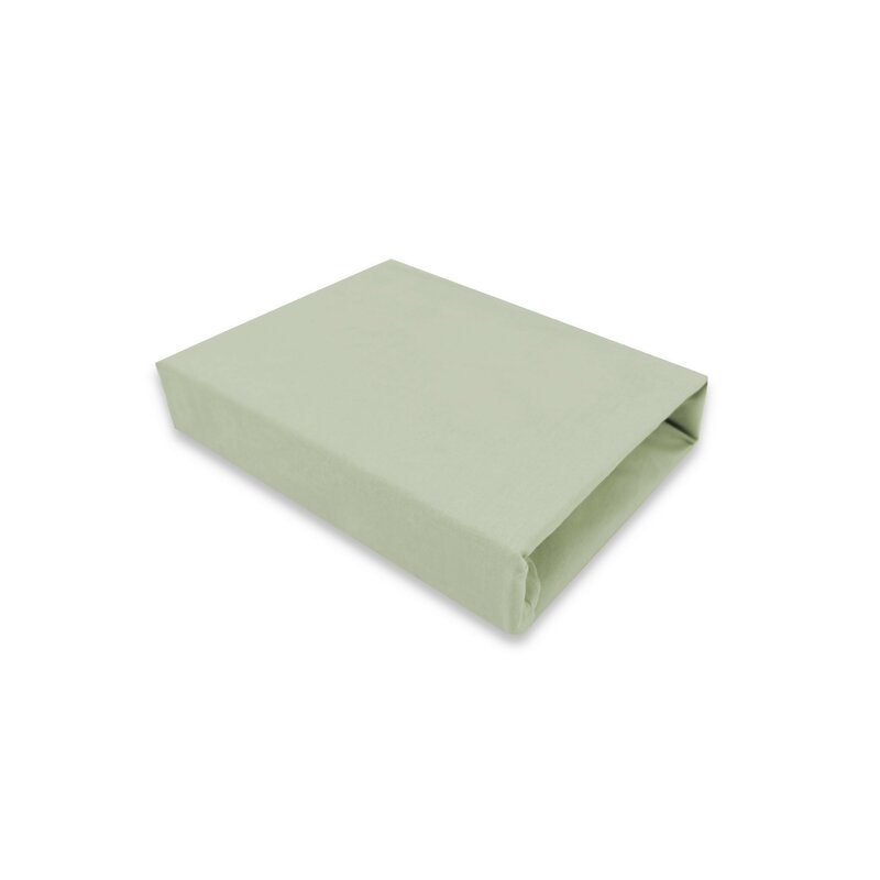 Cearceaf cu elastic, MimiNu, Jerse, Pentru pat 160x80 cm, Material certificat Oeko Tex Standard 100, Olive