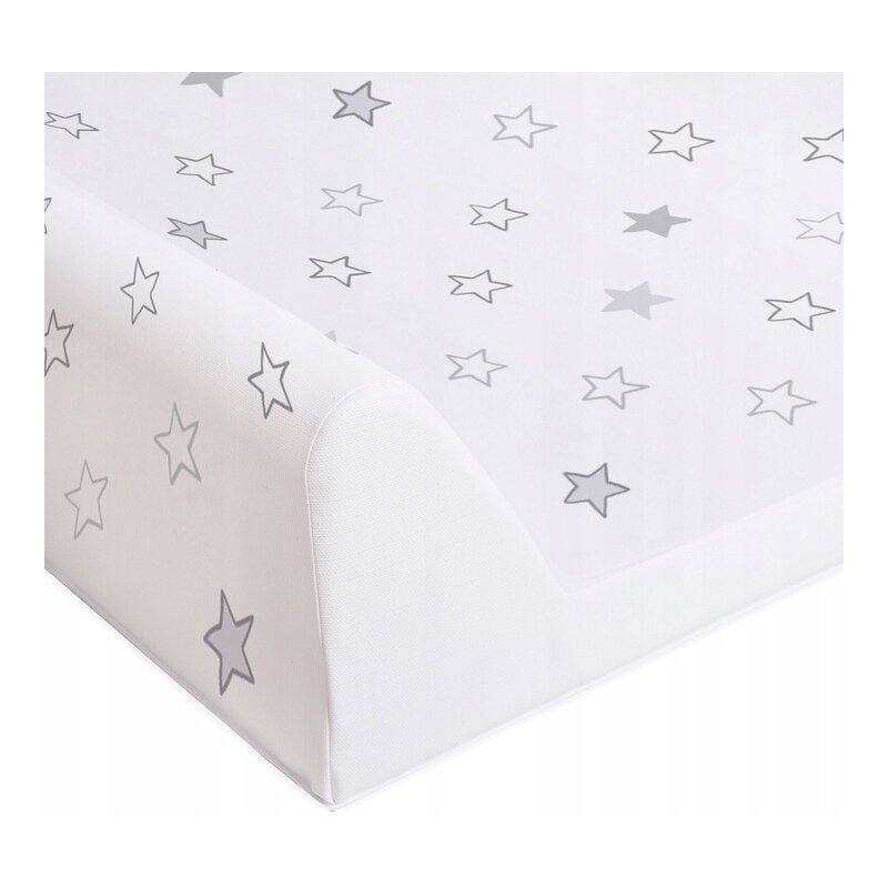 Ceba Baby - Saltea de infasat, Cu Intaritura, 70x50 cm, Happy Stars Grey