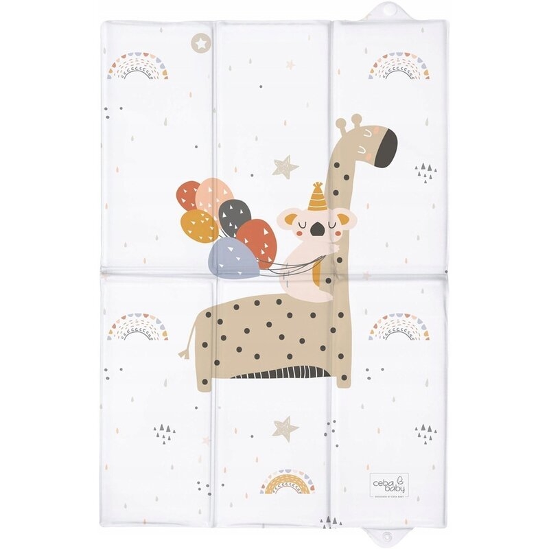 Ceba Baby - Saltea de infasat, Pliabila, 60 x 40 cm, Giraffe